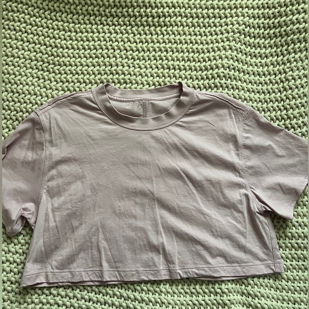 lululemon all yours crop tee